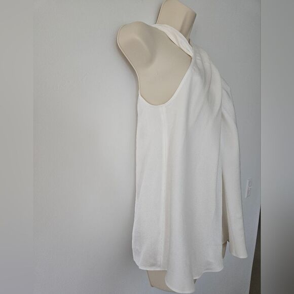 A.L.C. Arvid Twist-Front Crepe Top In Off-white NWOT - Picture 6 of 8
